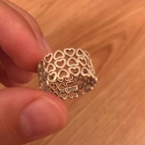 Sterling Silver Tiffany Heart Ring